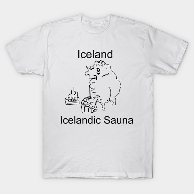 A funny map of Iceland T-Shirt by percivalrussell